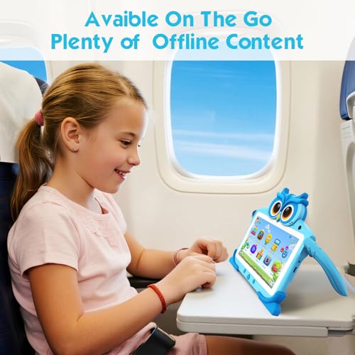 YosaToo Kids Tablet 7 IN 32GB Tablet for Kids 3-7 Pre-installed with Children Software Many Offline Content Parents Control, Toddler Tablets with Youtube WiFi Dual Camera, Tablets for Toddlers Gifts Ages 3-12 - Image 2