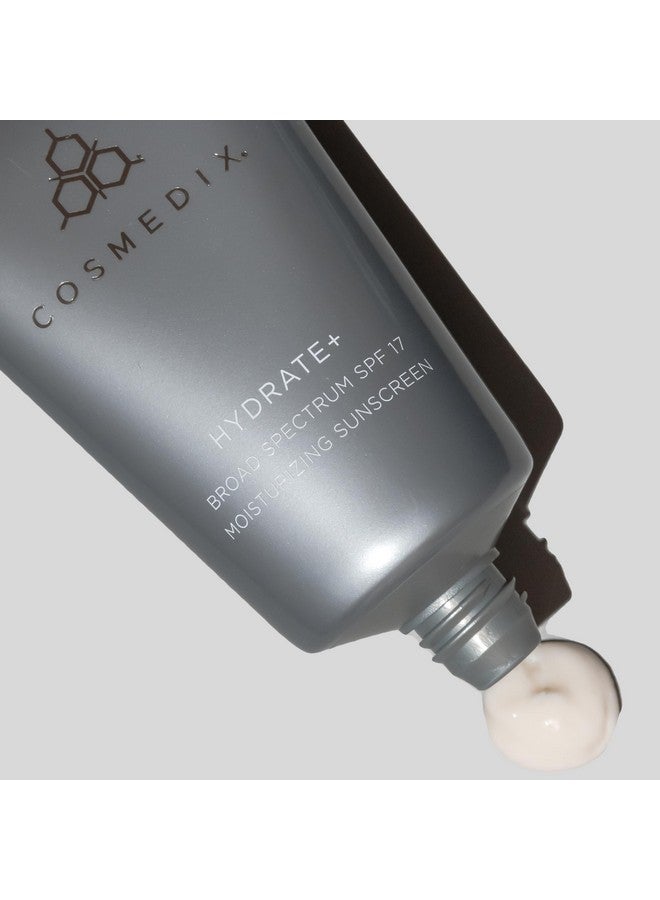 كوزميديكس هيدرات بلس واسع الطيف عامل حماية من الشمس 17 مرطب وواقي من الشمس ومضادات الأكسدة المضادة للشيخوخة يحسن مرونة البشرة 2 أونصة - Image 2