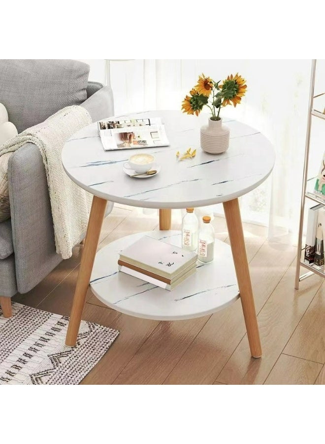 DubaiGallery Elegant Small Round Tea Table for Lounge or Office – 48×40×52cm - Image 1