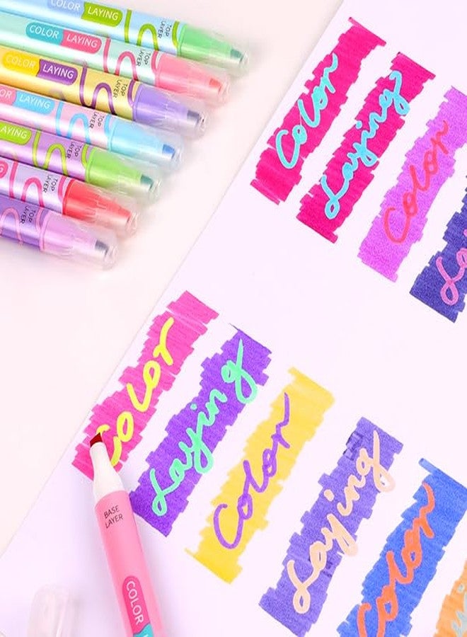 HANKU Overlay Highlighter Markers Dual Tip with Magic Base & Top layer Colors (895-16) - Image 3