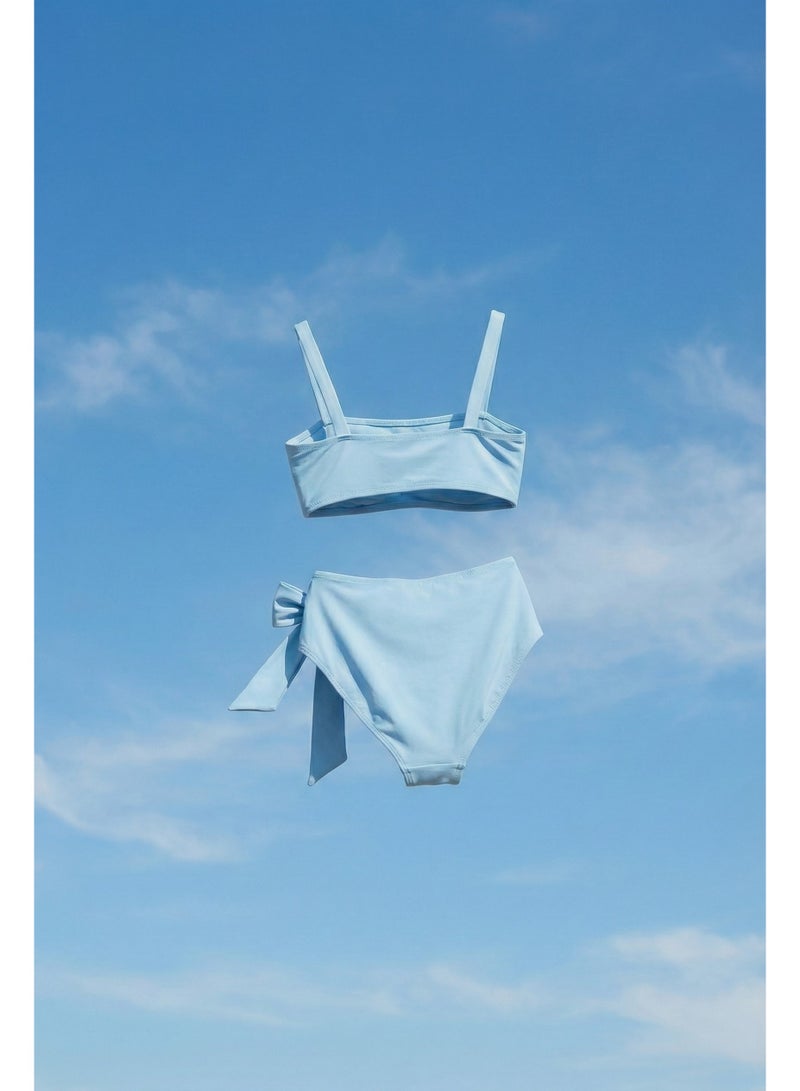 Cetus Bikini Kids Set (Light Blue) - Image 3