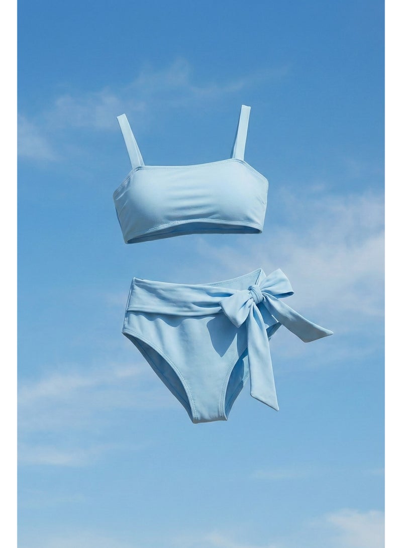 Cetus Bikini Kids Set (Light Blue) - Image 2