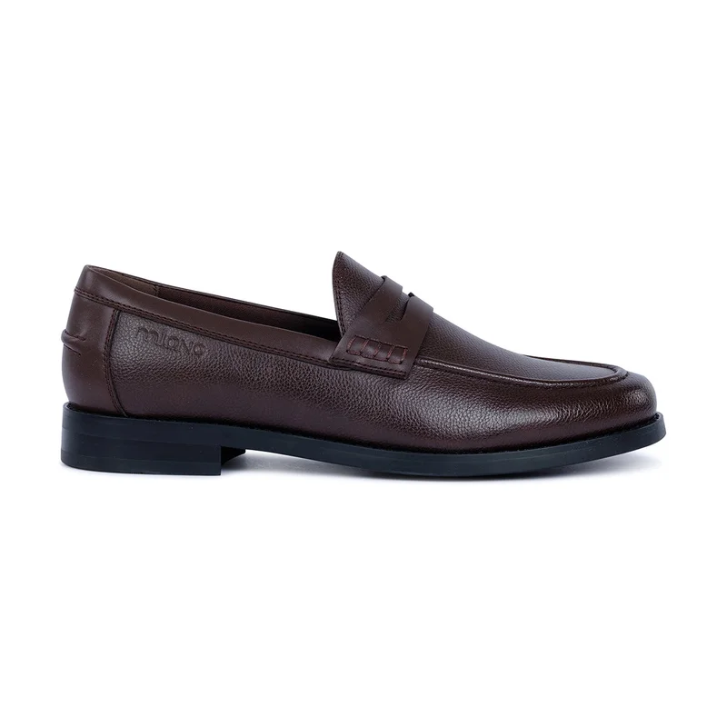Milano Cantora Mens Loafers-Brown