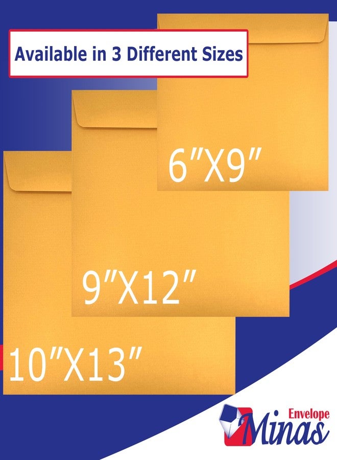 Minas Envelope 100 Minas Envelope - 10 x 13 Inch Booklet Envelopes, Heavy 28lb Kraft Paper, Side Opening, Gummed Flap, 100 Count - Image 4