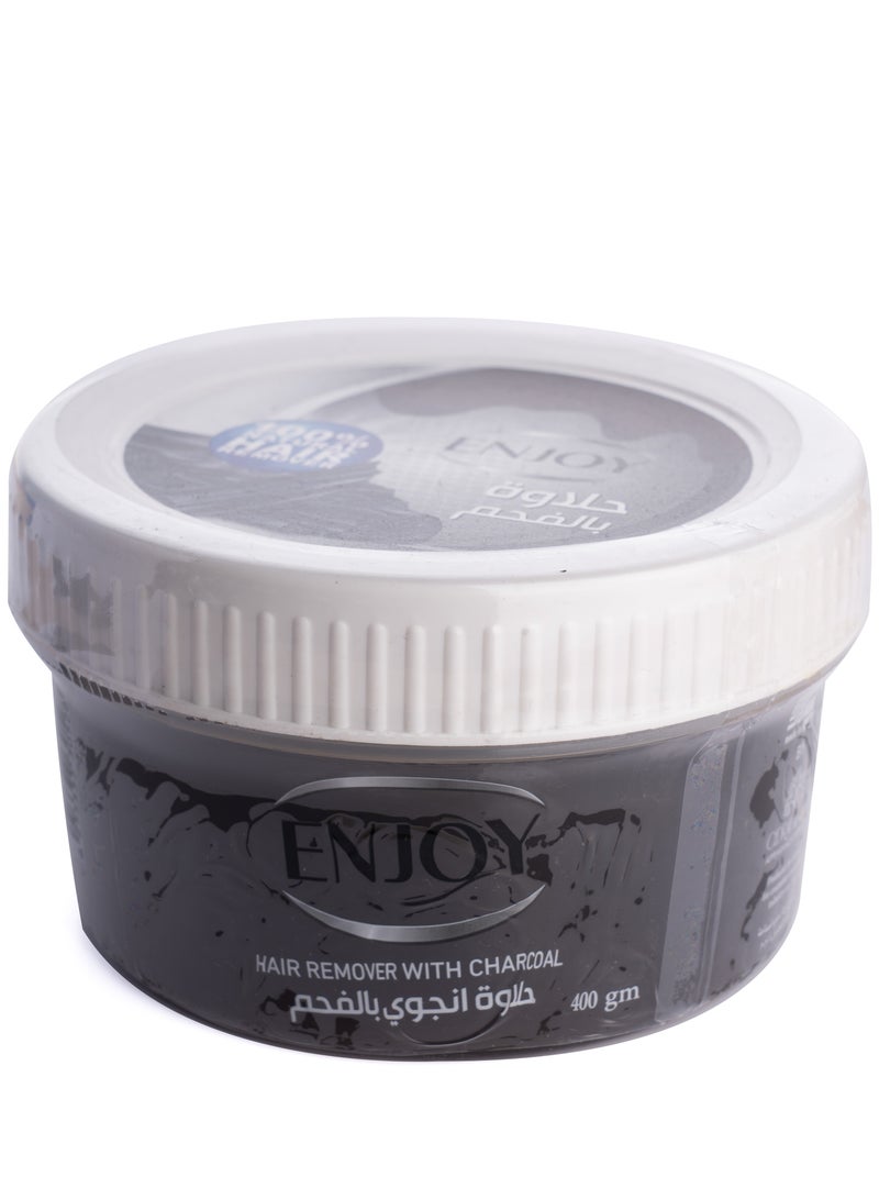 إنجوي حلاوة إزالة الشعر بالفحم – 400 جم | 100% طبيعية | حلاوة سكر بالفحم المنشط | تنظيف عميق وإزالة السموم | لطيفة وفعّالة على البشرة | نعومة حريرية طويلة الأمد - Image 5