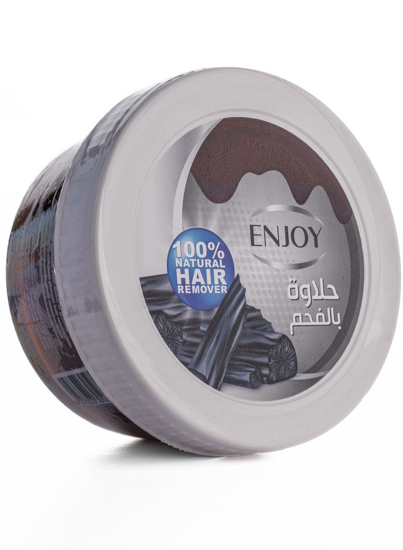 ENJOY Hair Remover Paste with Charcoal – 400g | 100% Natural Sugar Wax | Deep Cleansing & Detoxifying | Gentle & Effective Hair Removal | Smooth & Silky Skin | Long-Lasting Results - Image 2
