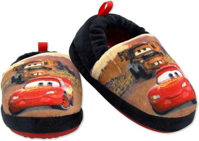Disney Boys' Cars Lightning McQueen Plush Aline Slipper - Image 1