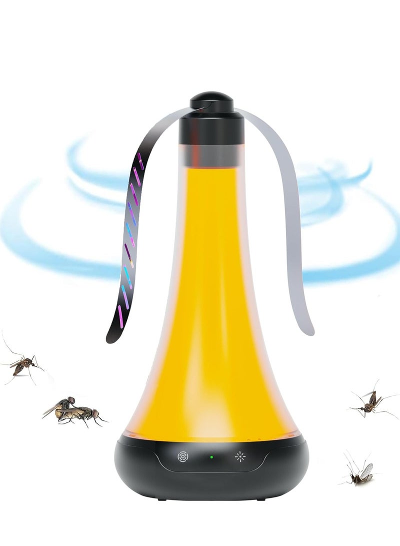 SYOSI Fly Fans for Tables with Anti Bug Light to Keep Flies Away from Food Spinner Outdoor Table Repellent Restaurants - Image 1
