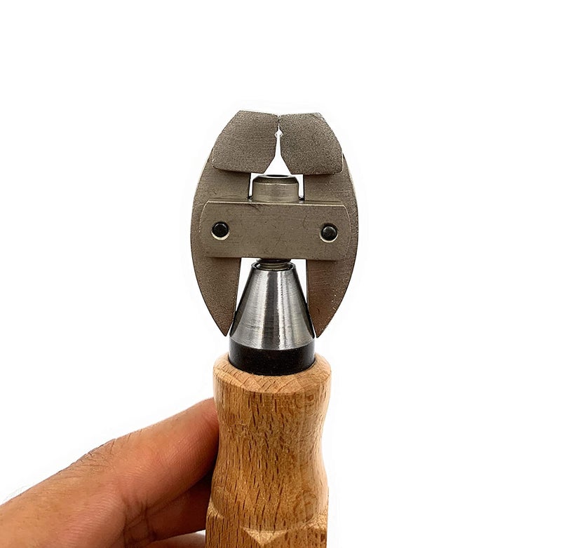 Fozti Hand Vise with Rotating Wooden Handle to DrawPull Wire Hold Small Items Securely for Polishing Buffing Drilling Filing for Jewellery Making Watchmaking Hobby Crafts - Image 3