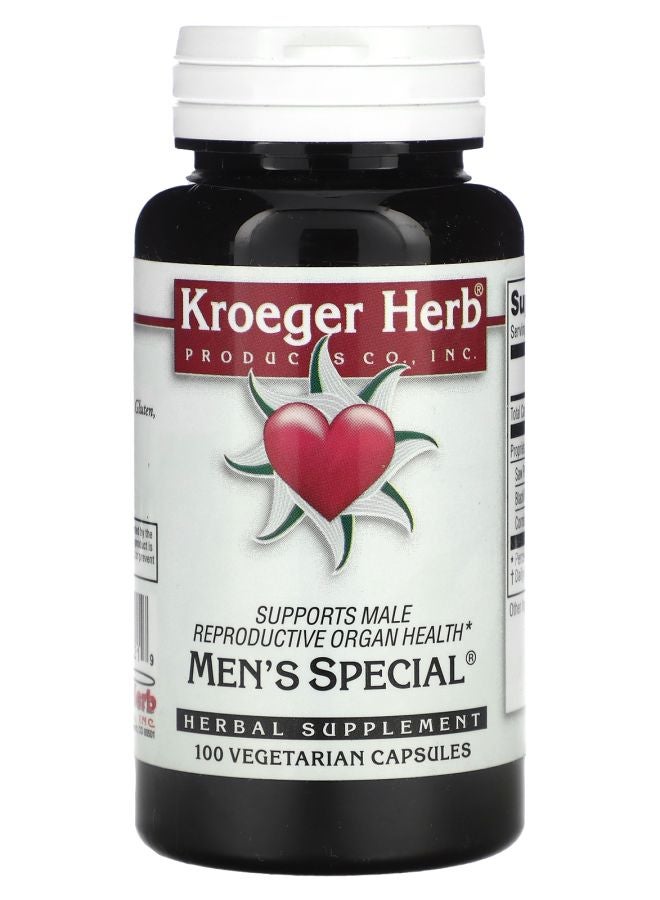 Kroeger Herb Co Men's Special 100 Vegetarian Capsules