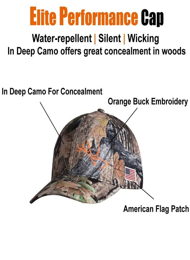EDTREK Elite Youth High Performance Hunting Hat - Boys Girls Kids Camo Hat and Blaze Orange Baseball Cap (in Deep Camo) - Image 3