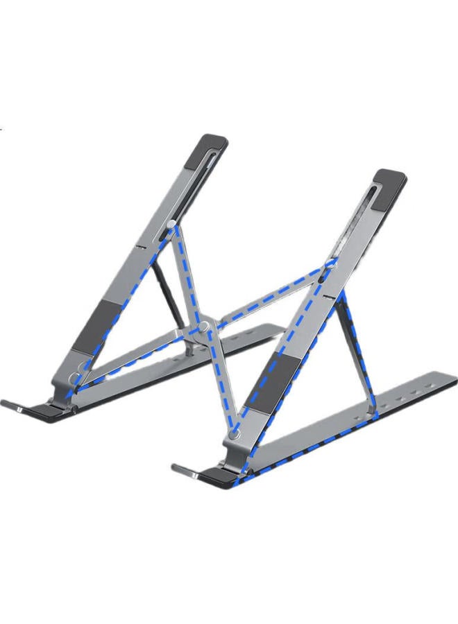 Mryc Laptop Stand Tablet Stand Cooling Stand Aluminum Alloy Portable Folding Lifting Desktop Vertical Heightening Stand Mechanical Revolution Lenovo Savior Huawei Laptop Stand - Image 3