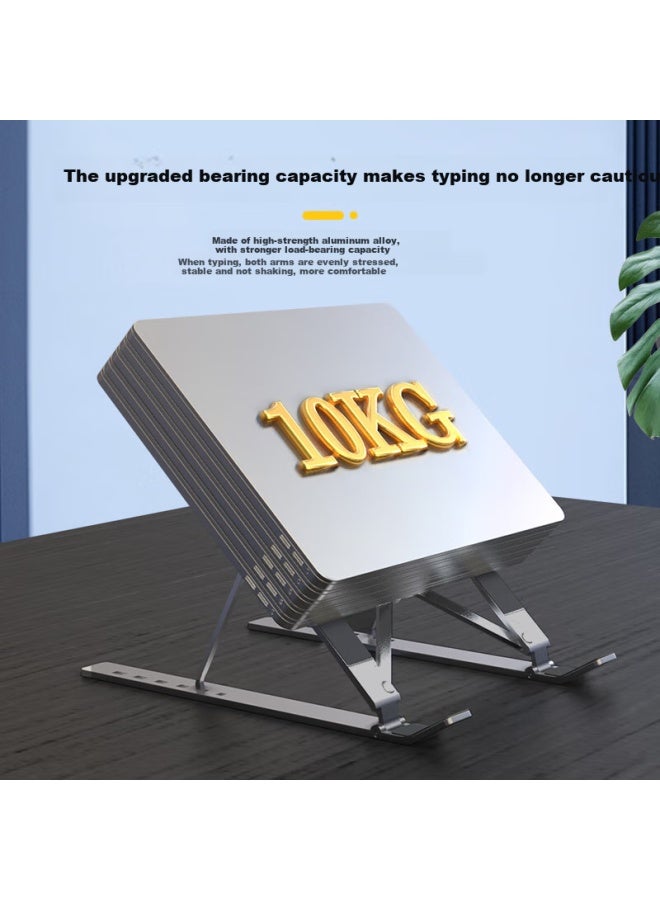 Mryc Laptop Stand Tablet Stand Cooling Stand Aluminum Alloy Portable Folding Lifting Desktop Vertical Heightening Stand Mechanical Revolution Lenovo Savior Huawei Laptop Stand - Image 2