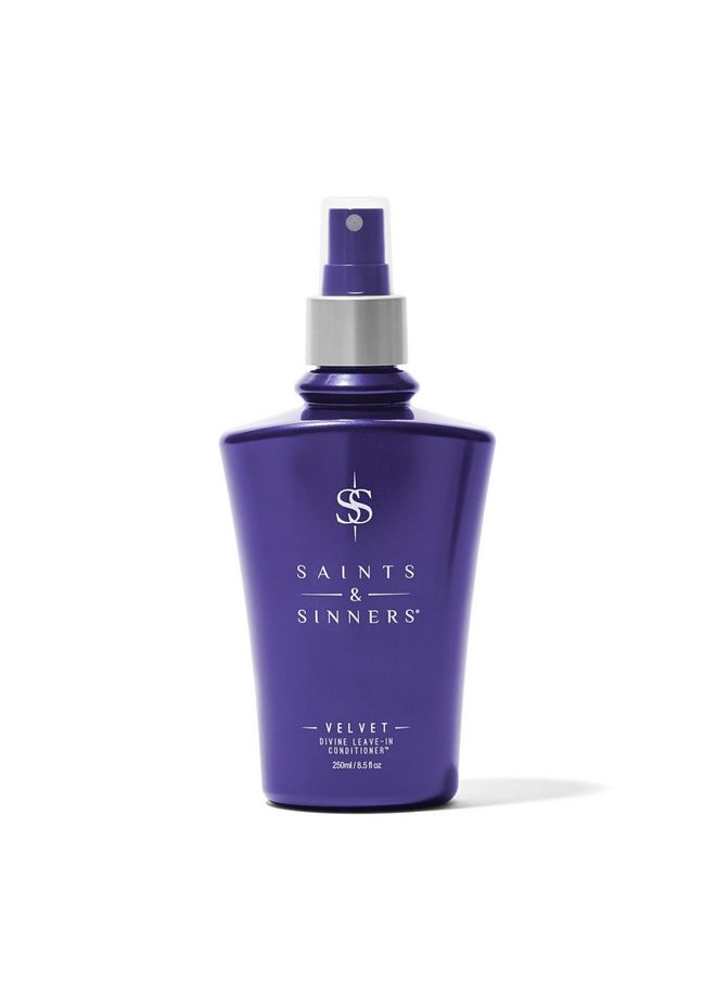 Saints & Sinners - Velvet Divine Leavein Moisturizing Conditioner Hair Detangler Spray For All Hair Types. Helps Dry Dull Frizzy Coarse Tangled Thermally And Environmentally Damaged Hair (8.5 Oz) - Image 1