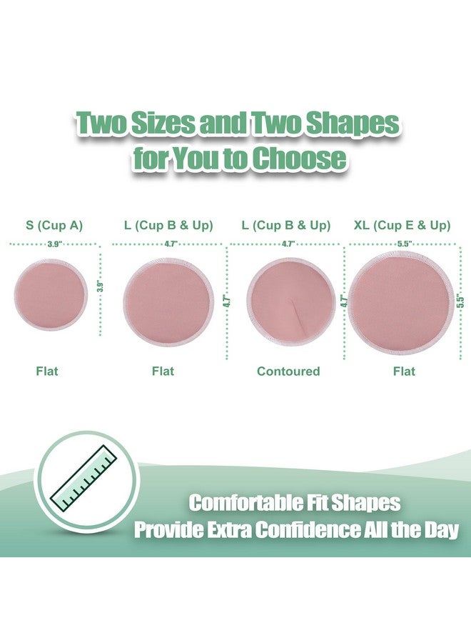 Wegreeco Rayon Made From Bamboo Nursing Breast Pads (14 Pack) + Laundry Bag & Travel Storage Bag 4.7 Inch Option Washable & Reusable Breastfeeding Nursing Pads (Mild Large) - Image 5