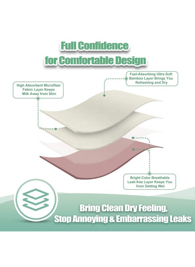 Wegreeco Rayon Made From Bamboo Nursing Breast Pads (14 Pack) + Laundry Bag & Travel Storage Bag 4.7 Inch Option Washable & Reusable Breastfeeding Nursing Pads (Mild Large) - Image 4