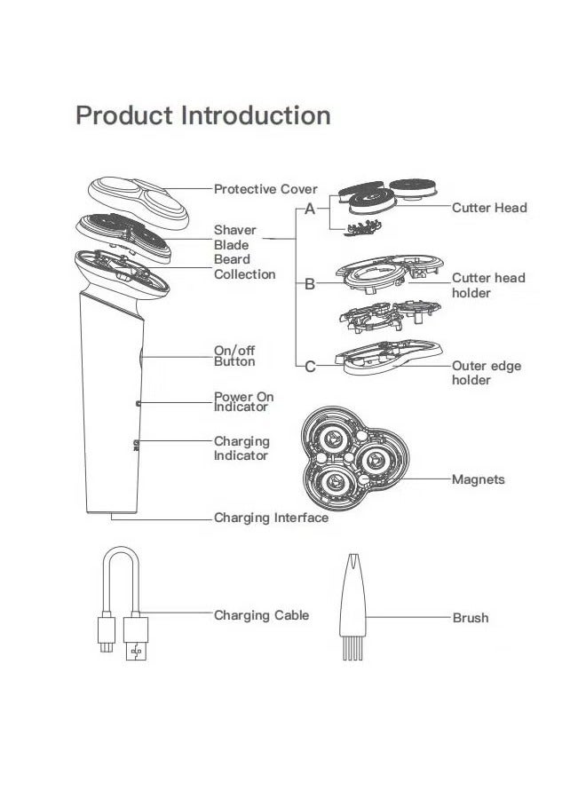 ENCHEN Victor Portable Rechargeable Washable Electric Shaver for Men - Image 2