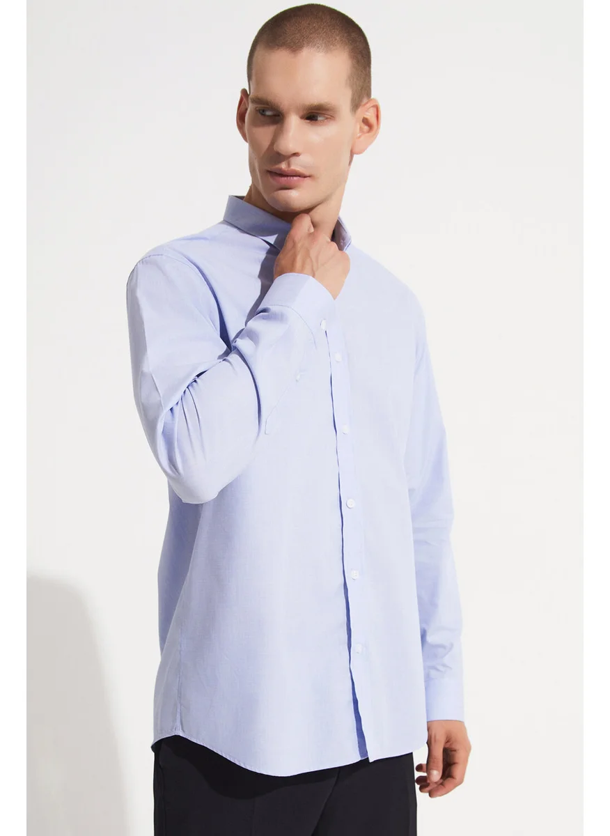 جون Men's Regular Fit 100% Cotton Button-down Shirt