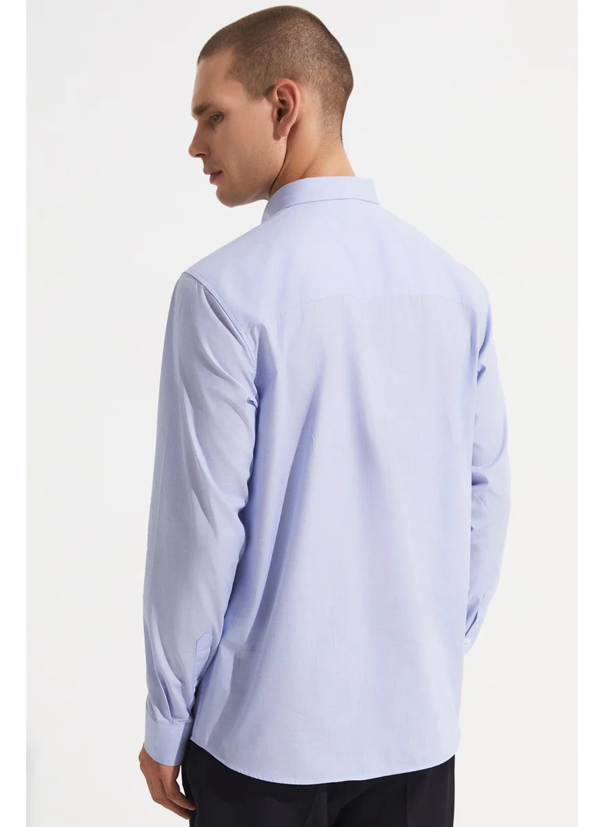جون Men's Regular Fit 100% Cotton Button-down Shirt