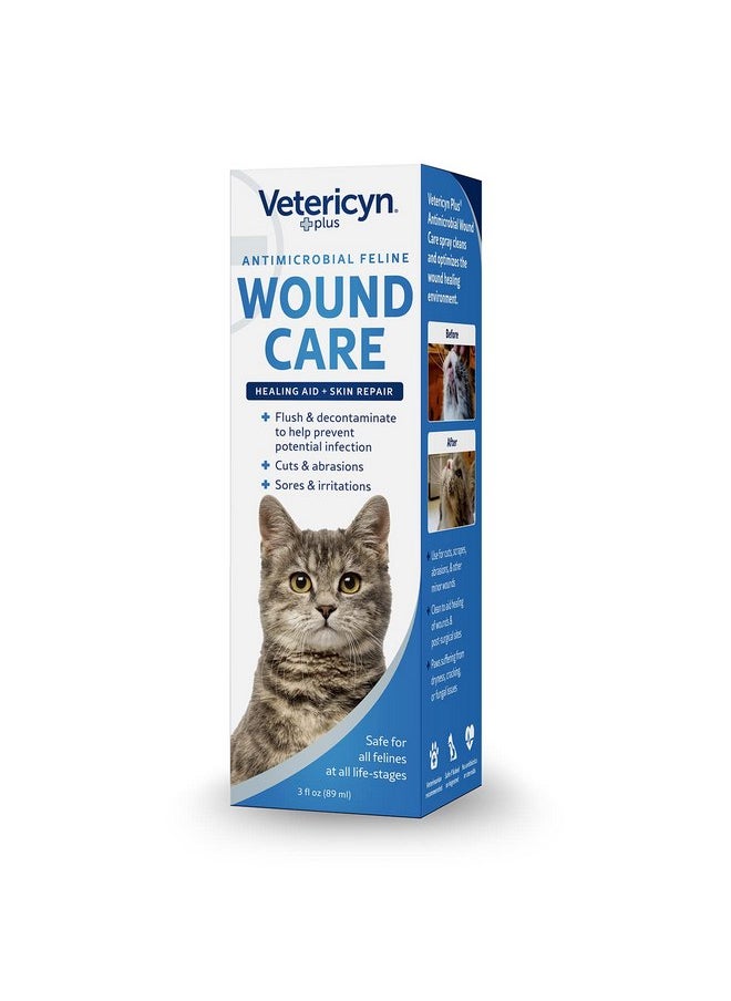 Vetericyn Vetericyn Plus Cat Wound Care Spray | Feline Healing Aid and Skin Repair for Wounds, Sores, and Abrasions, Provides Itch Relief for Cats Irritated Skin. 3 Ounces  - Image 3