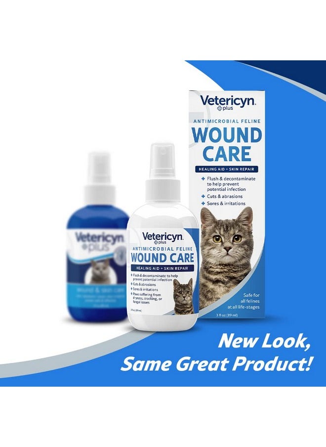 Vetericyn Vetericyn Plus Cat Wound Care Spray | Feline Healing Aid and Skin Repair for Wounds, Sores, and Abrasions, Provides Itch Relief for Cats Irritated Skin. 3 Ounces  - Image 2