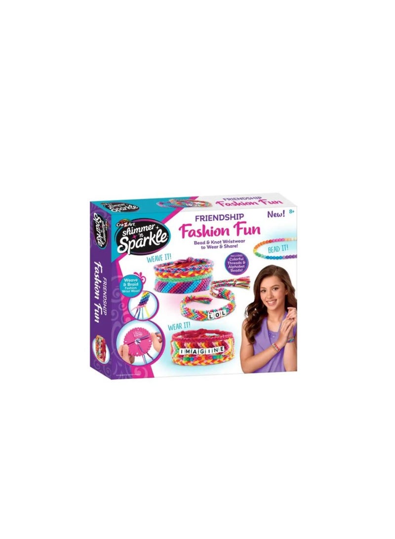 Cra-Z-Art Shimmer N Sparkle A-Z Fashion Bead Bracelet SNS-17320 - Image 1