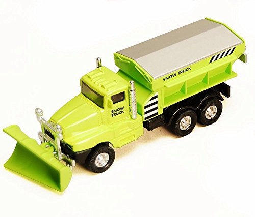 Playmaker Toys Show Plow Truck 6 Die Cast Metal Model Toy Truck wPullback Action Green - Image 1