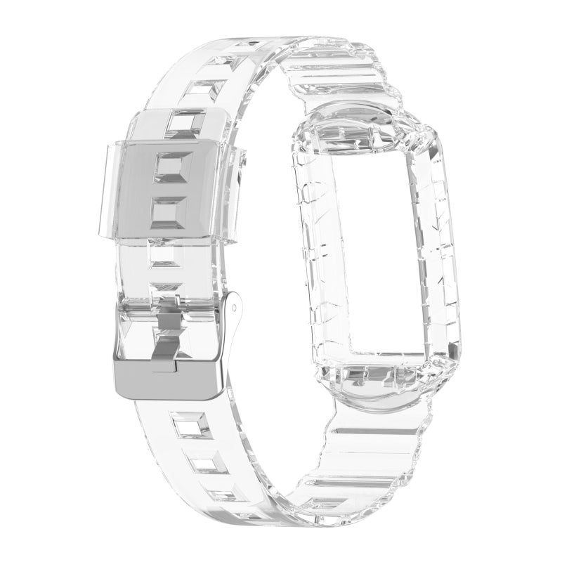 erorex For Fitbit Charge 4 Se Silicone One  Armor Watch Band(Transparent) - Image 2