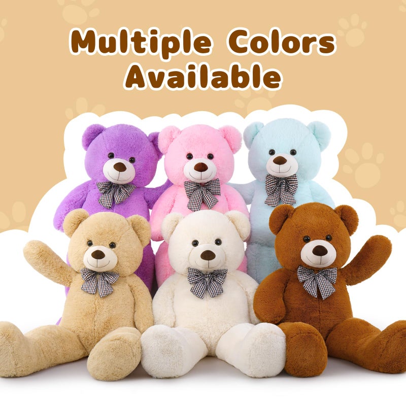 MaoGoLan Giant Teddy Bear 4 FeetAdorable and Cuddly Big Bear Stuffed Animal 47 Classic Teddy Bear Plush Gift Decoration for Baby ShowerPartyBirthdayValentines DayTan - Image 3