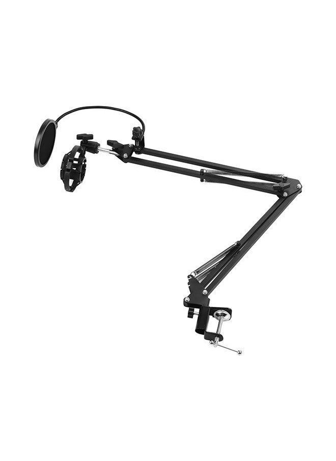 Generic Adjustable Foldable Microphone Stand I-05916 Black  - Image 1