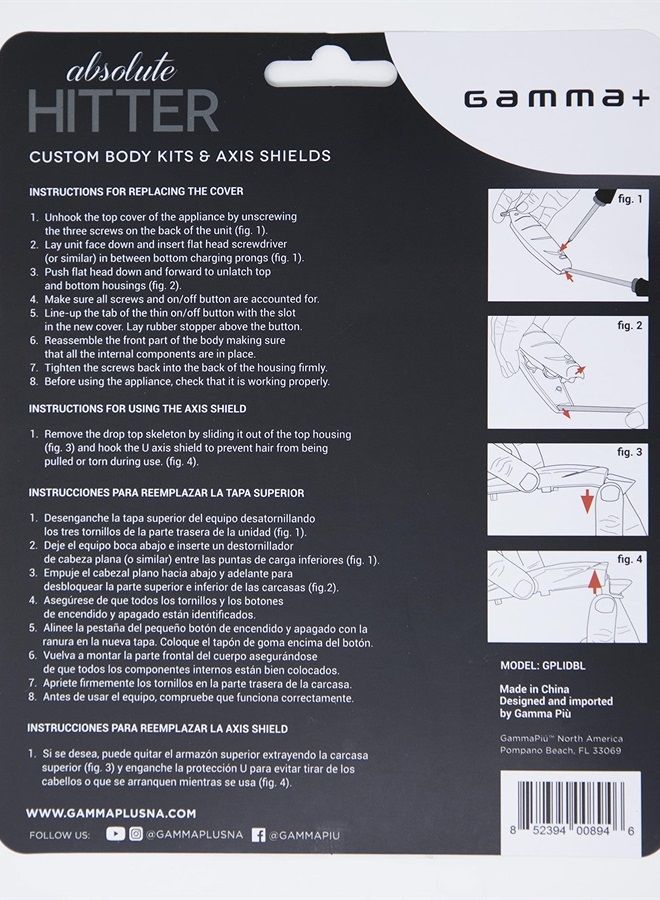 Gamma+ Absolute Hitter Lids - Clear and Matte White - Image 2