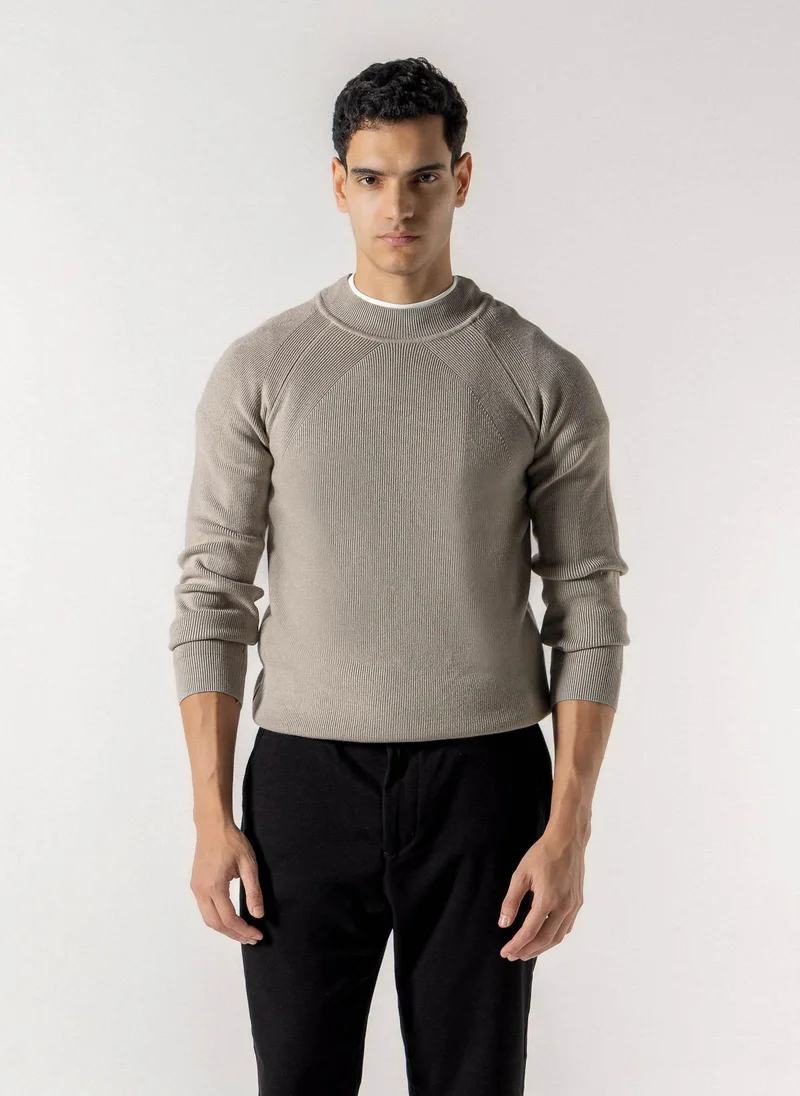 Shapes TEXTURED MOCK NECK SWEATER