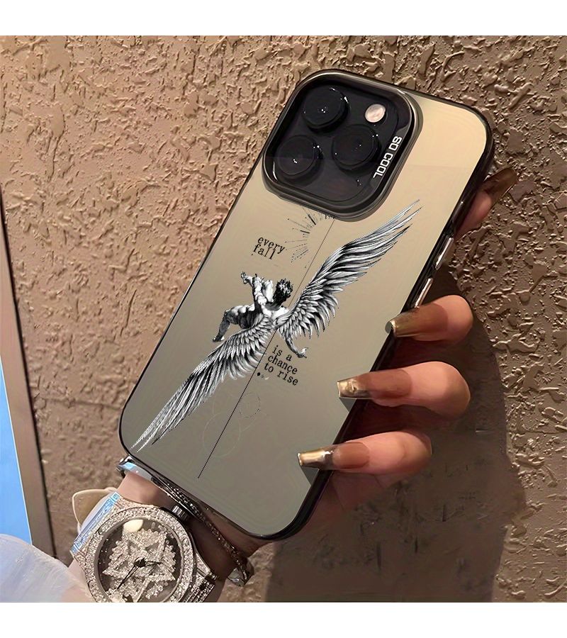 Phone Case Fallen Angel Laser Energy Shell Half Pack Lens For Galaxy A53 5G Black - Image 3