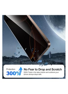 OMAKSS [2-Pack] Privacy Screen Protector for iPhone 15 Pro (6.1inch),Edge to Edge Protection Full Cover Private Anti-Spy Case-Friendly Curved  - Image 4