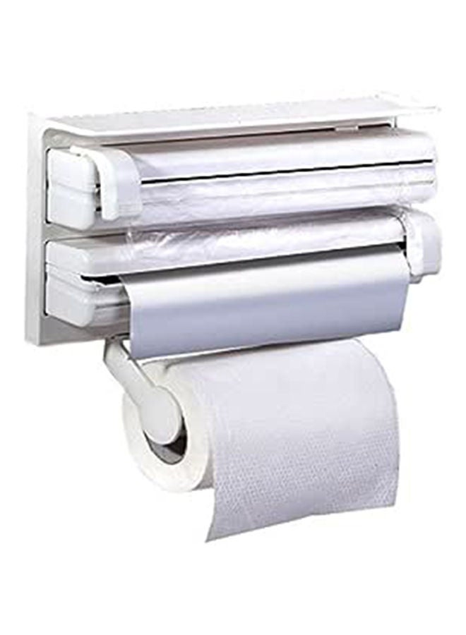 Kitchen Triple Paper Dispenser White 