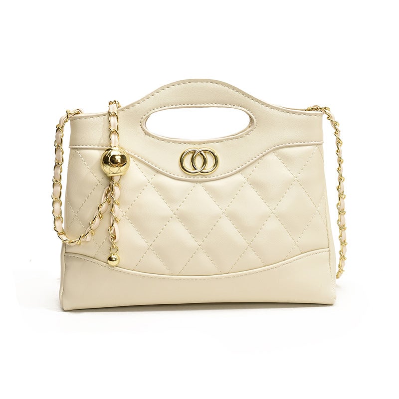 2024 Small Fragrant Bag Autum Retro Fashion Quilted Chain Small Square Bag Korean Style Niche Design High-End - Image 1