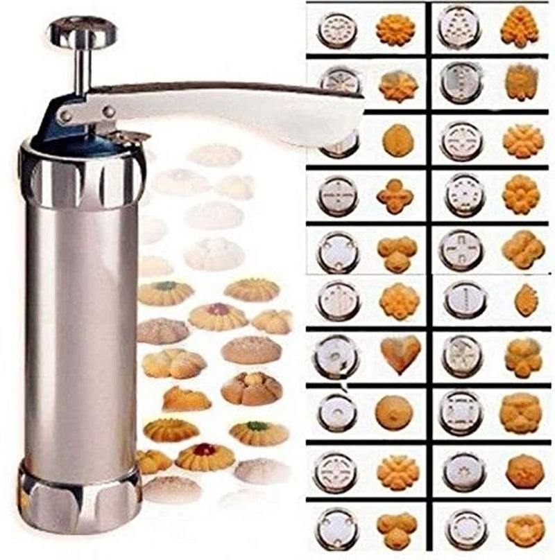 20 flower cookies machine DIY household type stainless steel tube extrusion decorating machine CF005 (Assorted Colors) - Image 1