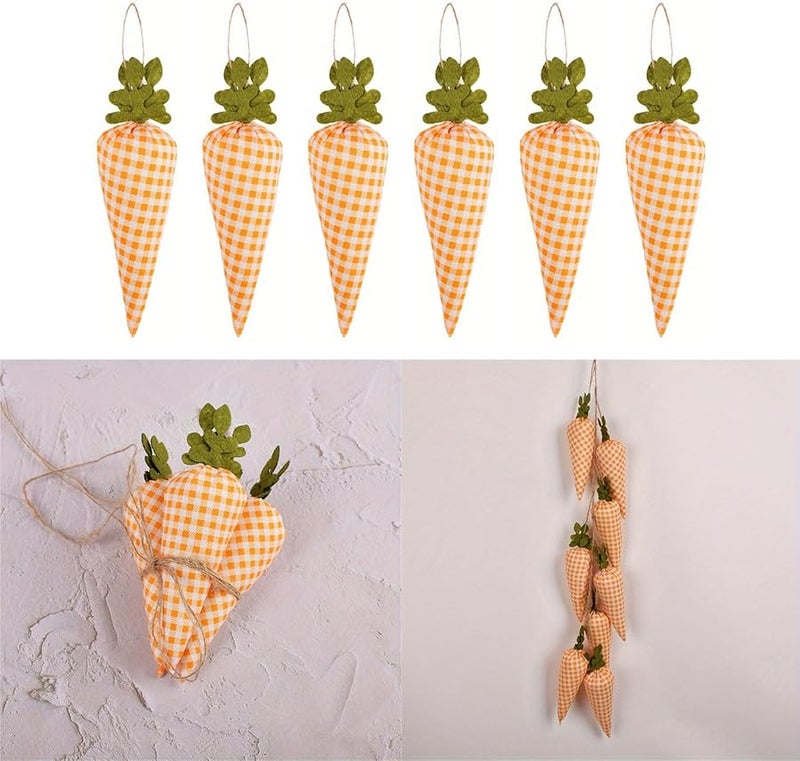 Easter Carrot Ornament Non Woven Fabric Pendant Decoration Color B - Image 3