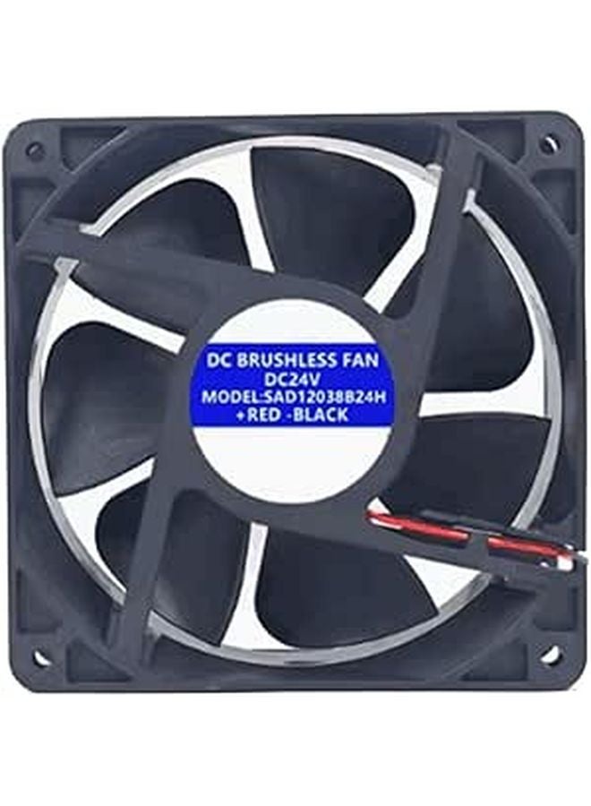 120x120x38mm 12cm DC 24V 1.5A 3 Wire Cooling Fan Heat Dissipation - Image 1