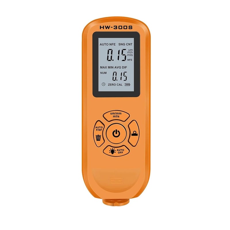 Orange Coating Thickness Gauge 0 2000um High Precision Paint Film Analyzer Meter Tool - Image 1