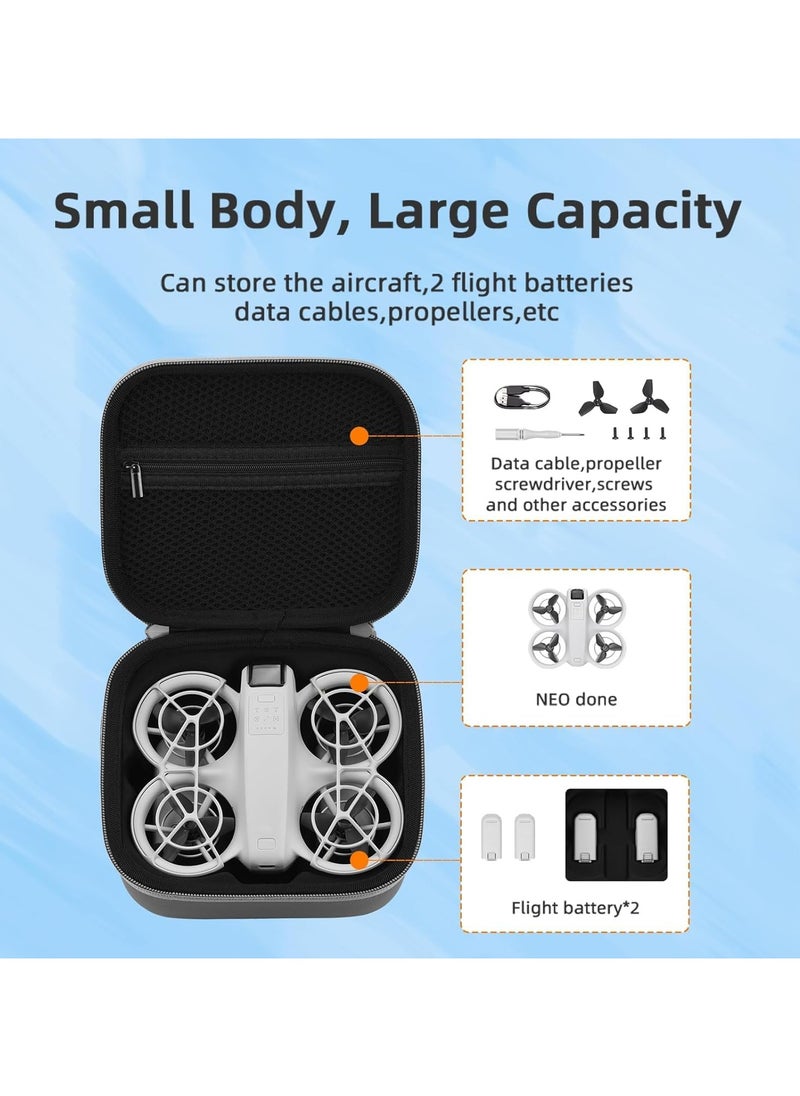 ماركة غير محددة DJI نيو المحمولة بو الجلود حقيبة الكتف الصغيرة ، ومناسبة ل DJI نيو الطائرات بدون طيار والاكسسوارات البطارية ( رمادي )  - Image 3