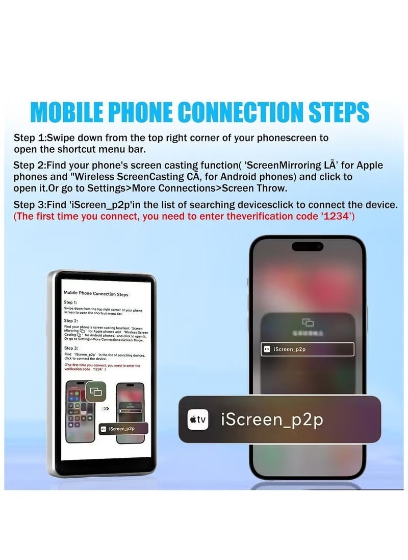 Gravity 4-Inch Wireless Vlog Selfie Monitor Screen for Smartphones with Magnetic Mount & Remote Control | Rear Camera Display for Live Streaming, YouTube, Content Creation & Video Recording | Compatible with iPhone & Android | Compact & Portable - Image 3