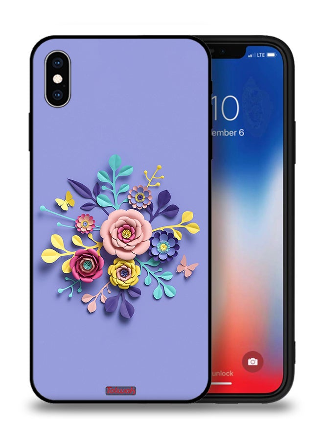 Tolwak Apple iPhone XS Protective Case Flowers Art - Image 1