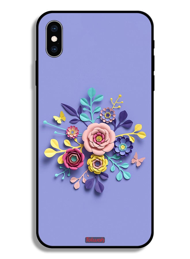 Tolwak Apple iPhone XS Protective Case Flowers Art - Image 2
