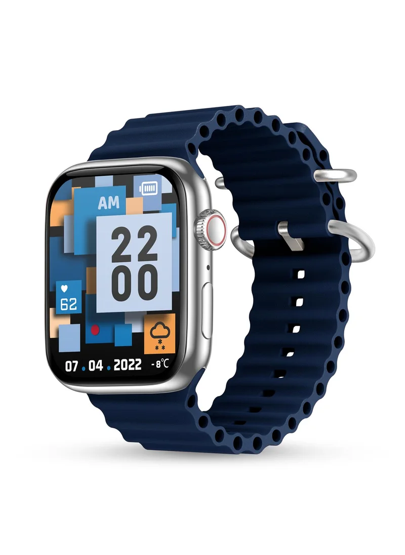 Pebble Pebble Zest 1.83" ( 4.64 cm) HD Display, BT Calling, Health Suite, SPO2, Zen Mode, Sleep Monitoring, Multiple Watch Faces, Step Pedometer, Multiple Sports Modes, Alarm & Notification, Sedentary Alert, Smart Calculator