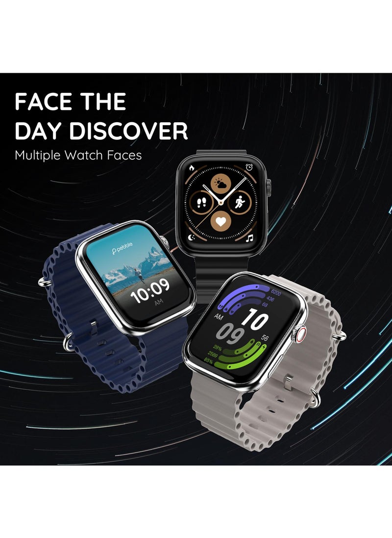 Pebble - Pebble Zest 1.83" ( 4.64 cm) HD Display, BT Calling, Health Suite, SPO2, Zen Mode, Sleep Monitoring, Multiple Watch Faces, Step Pedometer, Multiple Sports Modes, Alarm & Notification, Sedentary Alert, Smart Calculator - Image 1
