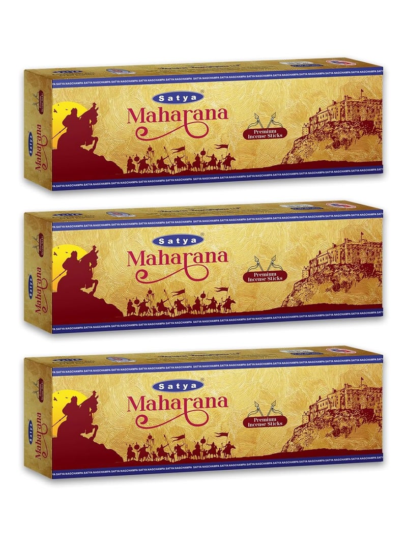 Satya Maharana Premium Incense Sticks (Pack of 3) - Image 1