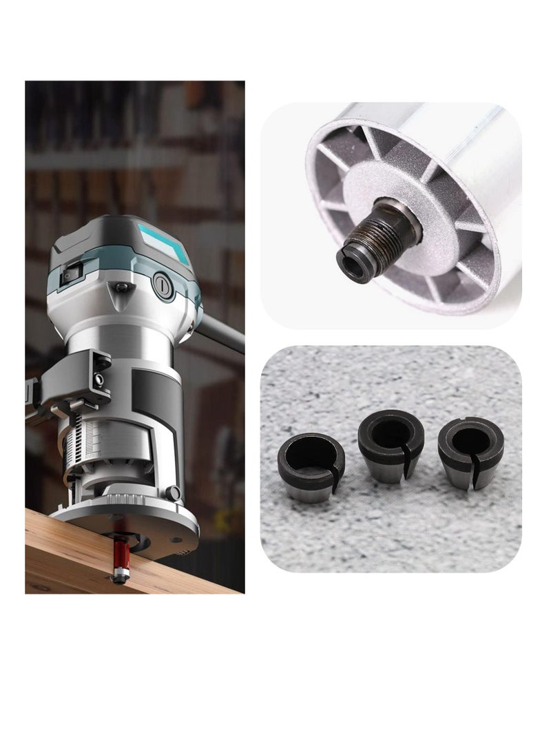 Generic - 6Pcs Router Collet Chuck Carbon Steel Collet Woodworking Milling Chuck Adapter for Trimming Engraving Machine Milling Machine Parts - Image 1