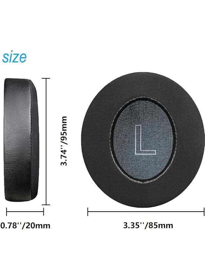 erorex Pro M Cooling Gel Replacement Earpads For Soundcore Life Q30 Q35 Headphones Ear Cups Cushions With Ice Silk Fabric Memory Foam Repair Parts Black - Image 3