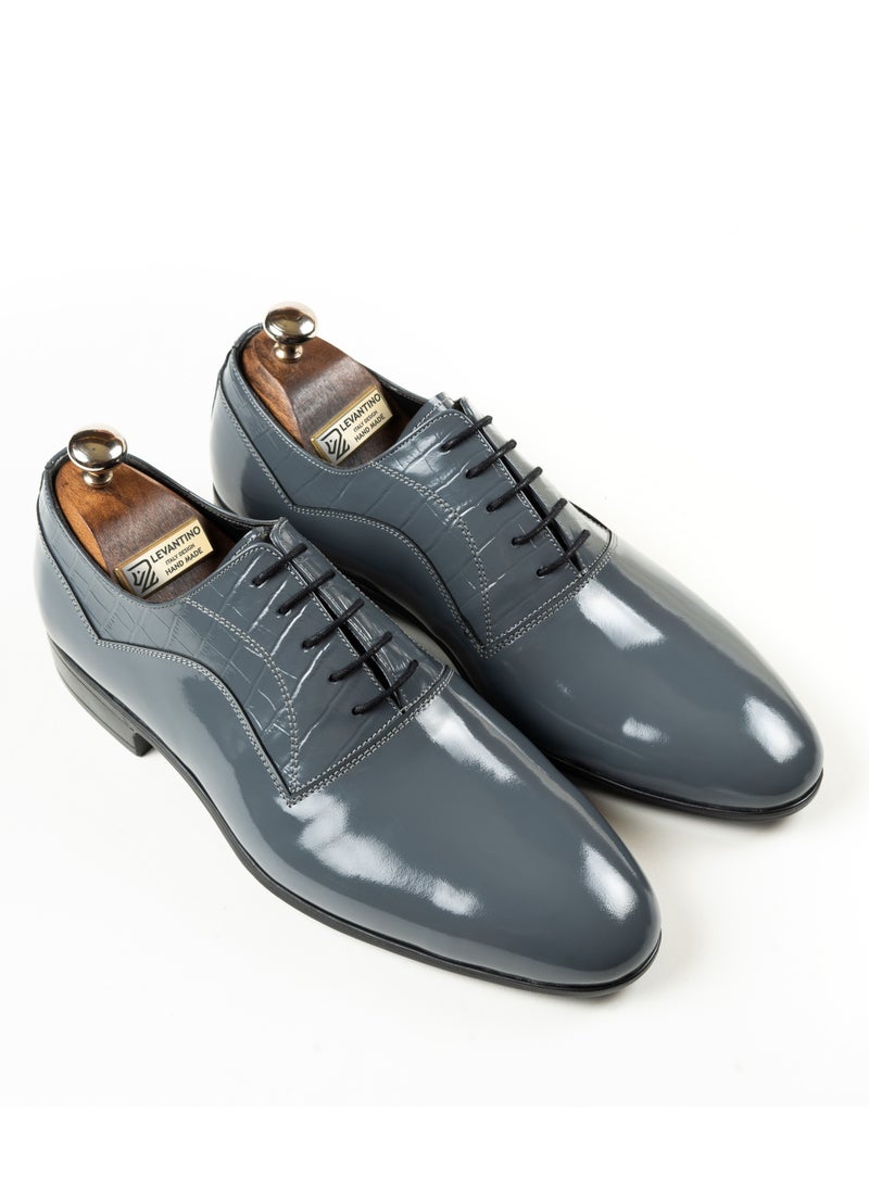Levantino - Men's Oxford Shoes with Lace-Up - Image 1
